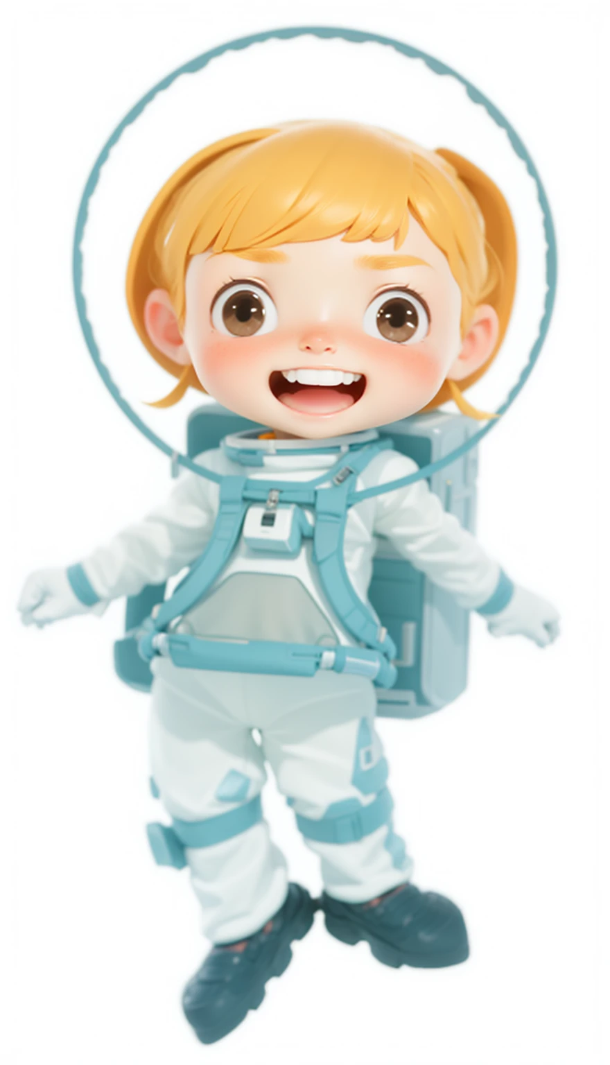 A in a spacesuit