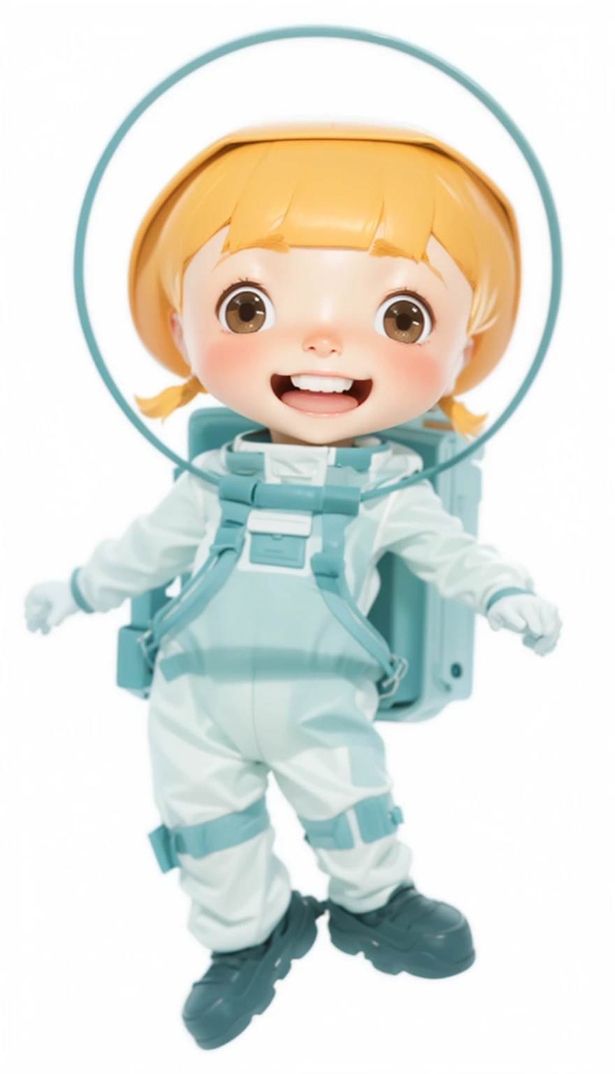 A in a spacesuit