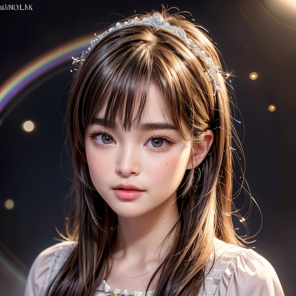 NSFW, 8k, High-level, absurd, masterpiece, best quality, primitive, very detailed CG, very detailed wallpaper, perfect lighting, Extremely detailed (((The personifying " Brooke Shields " as a Little Girl))), MysticSight, Tyndall effect, Tyndall scattering, Studio gray background with (many Dazzling RainbowColor particles BokeH:1.28), (RoundlyButts, ThighGap), (Exposed:0.4), (Assfocus with looking ahead), BREAK (NOGIZAKA face variations) Extremely Detailed very KAWAII face variations, perfect anatomy, Childish, captivating gaze, elaborate detailed Eyes with (sparkling highlights:1.28), long eyelashes、Glossy RED Lips with beautiful details, Coquettish tongue, Rosy cheeks, Radiant PearlSkin with clear transparency . { (Dynamic LifeLike expressions:1.4) | :d) }, (large eyes:-1) .
