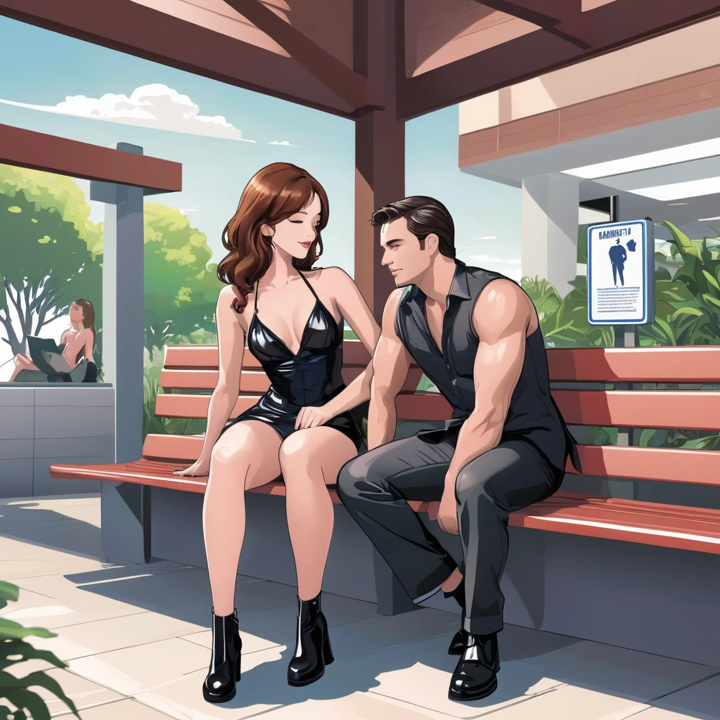 clipart, Rest area, sexy, Man And Woman