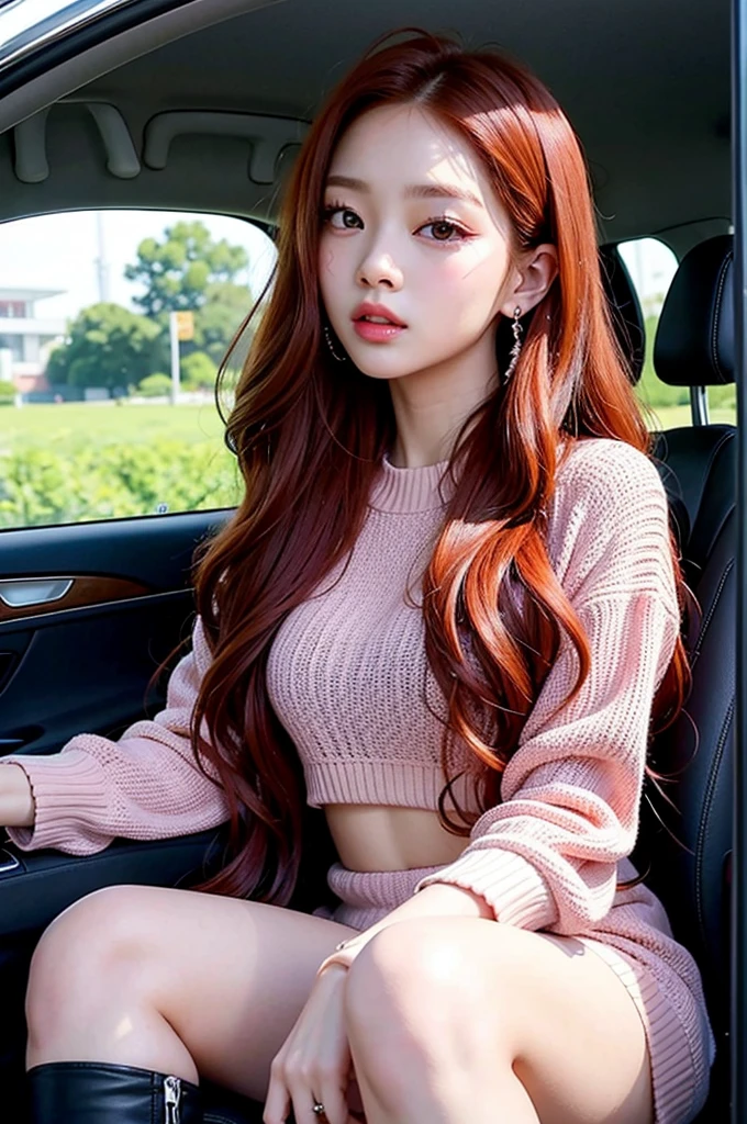 (Best Quality Detail)、realisitic、8K UHD、hight resolution、(1girl in:1.2)、(Pink hair), The ultra-detailliert、High quality textures、intricate detailes、ultra-detailliert、Very detailed CG、High quality shadows、Detail Beautiful delicate face、Detail Beautiful delicate eyes、depth of fields、Ray traching、in her 20s、Pretty Kpop Girl、(Korean Urzan Face)、Slender face、(ulzzang -6500-v1.1:0.6)、pureerosface_v1、gloweyes、perfectbody、 look at viewr、(Best Quality Detail:1.2)、realisitic、8K UHD、hight resolution、(1girl in:1.2)、(Delicate and best smile), The ultra-detailliert、High quality textures、intricate detailes、teak、Glossy lips,Pink lips、(Delicate and best smile)、high-level image quality, The highest image quality, top-quality, Photorealsitic, 4K 8K UHD Full Color RAW Photos, Fuji Film(Medium format), Hasselblad, Carl zeiss, (Knee shot)、hight resolution, High pixel count, clear details, crisp image, Natural color reproduction, Noise Reduction, High fidelity, qulity, Optimized algorithms, Pro-level retouching,(Brown-eyed)、(Pink hair), (long)、(Layered Hair Style), Description beautiful delicate hair、White cardigan、Moe Sleeve、Denim Damaged Jeans、nightcity、In front of the station、neons、