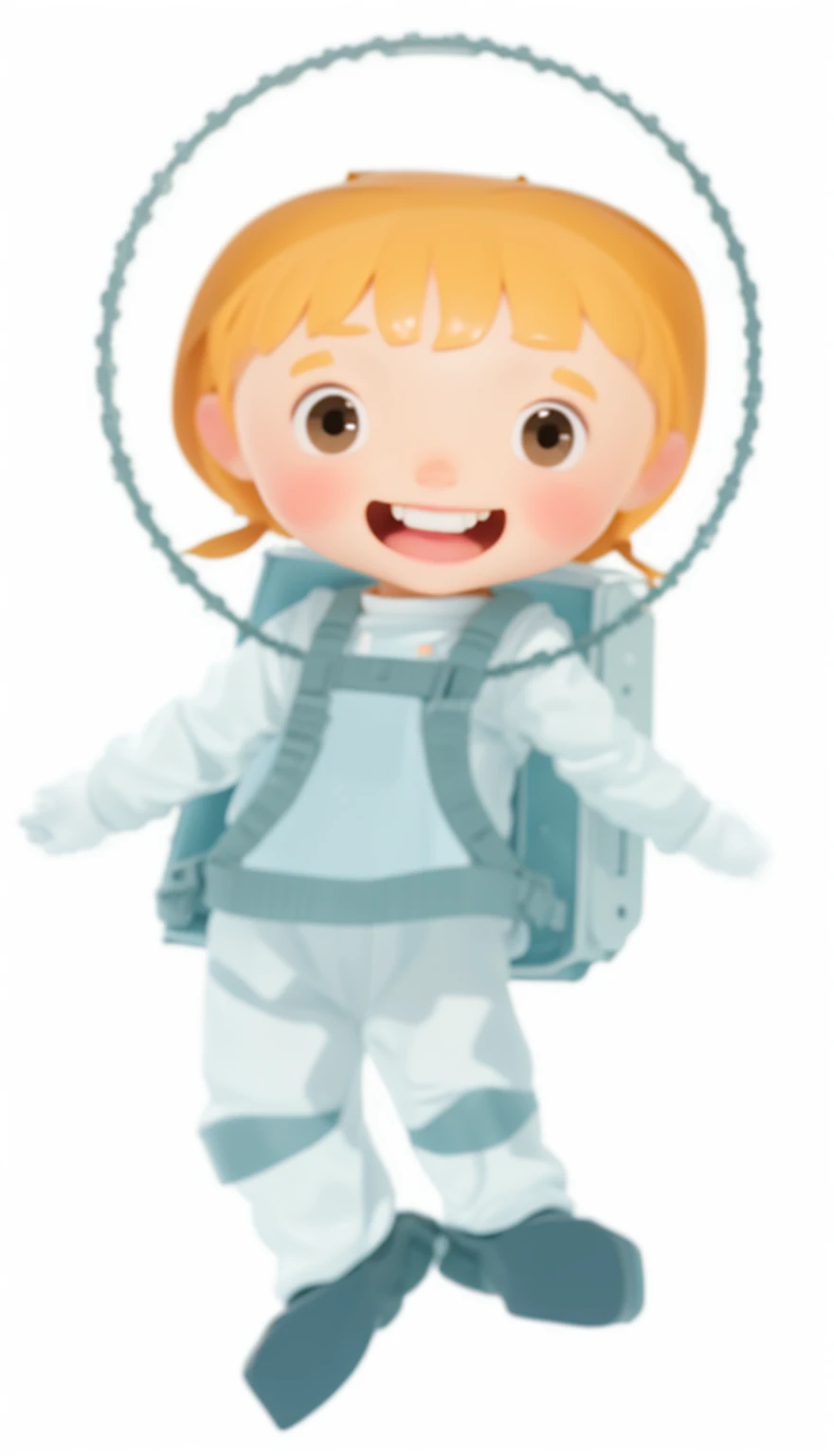 A in a spacesuit