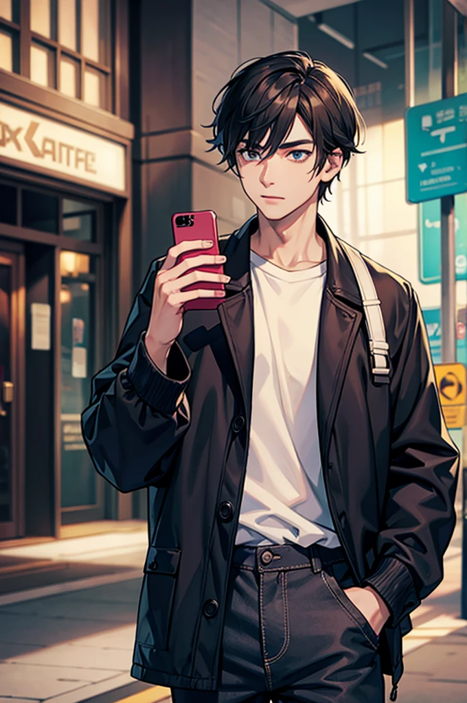Guy talking on a mobile phone