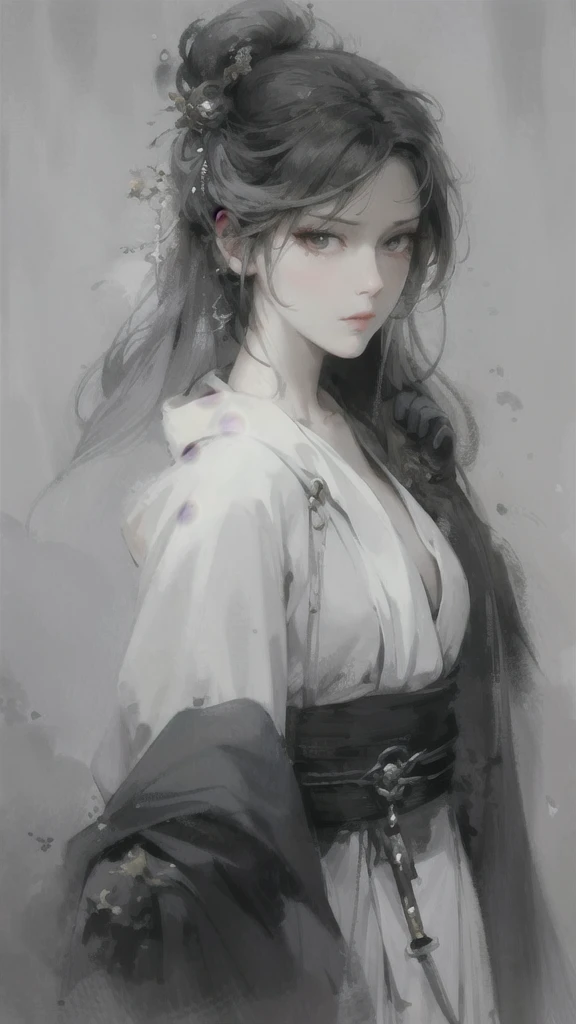 a close up of a woman with white hair and a white mask, beautiful character painting, guweiz, artwork in the style of guweiz, white haired deity, by Yang J, epic exquisite character art, stunning character art, by Fan Qi, by Wuzhun Shifan, guweiz on pixiv artstation