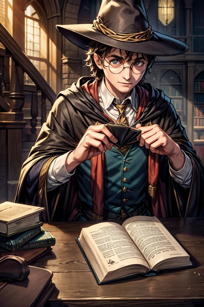 Illustration for the book Harry Potter and the Sorting Hat