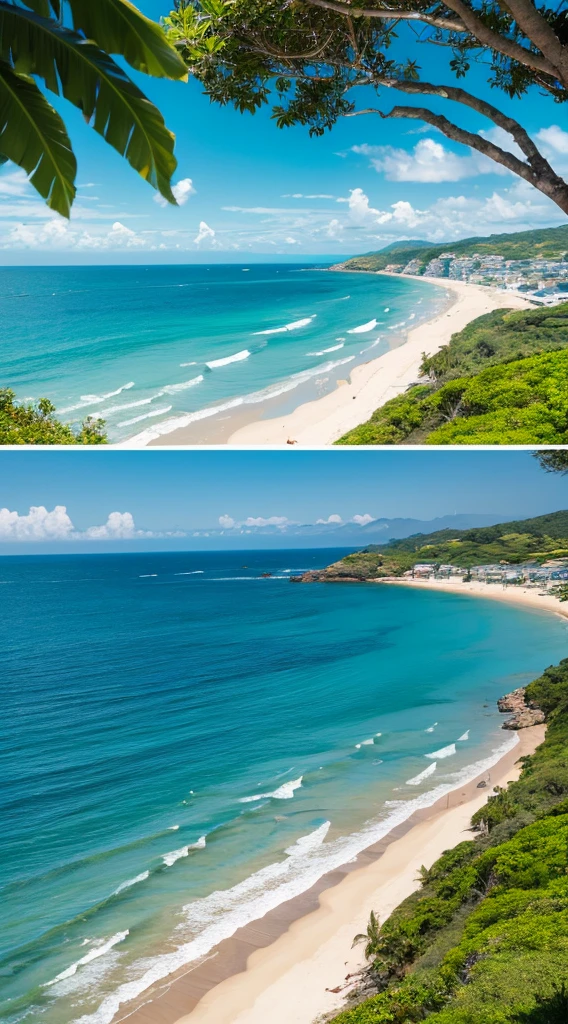 Beautiful ocean view on a southern island high resolution
