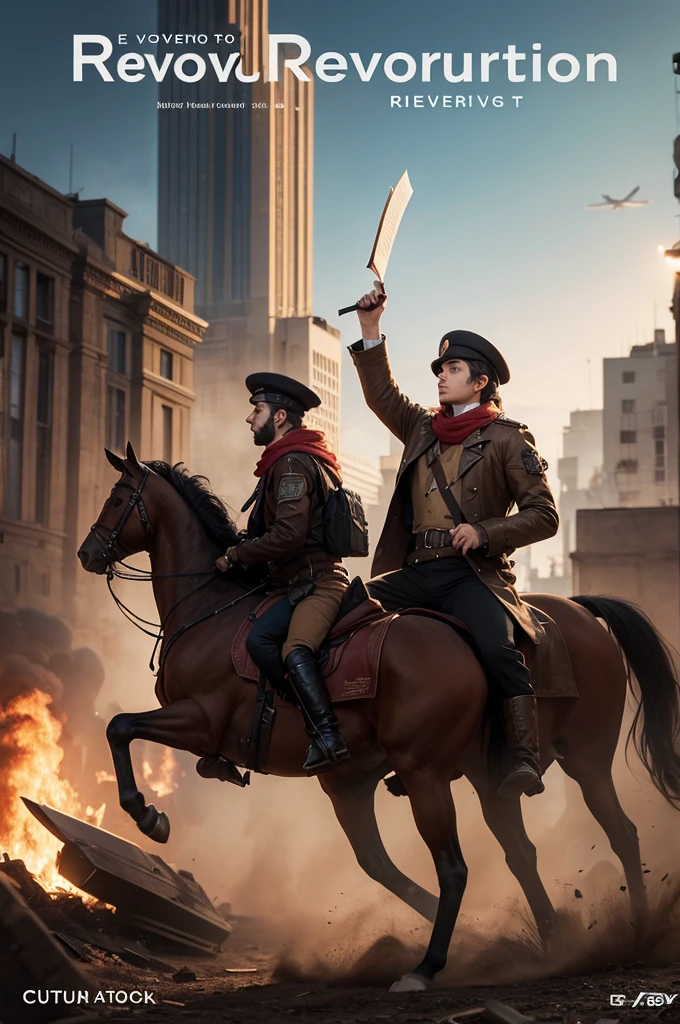 Cover of a book called the revolution
