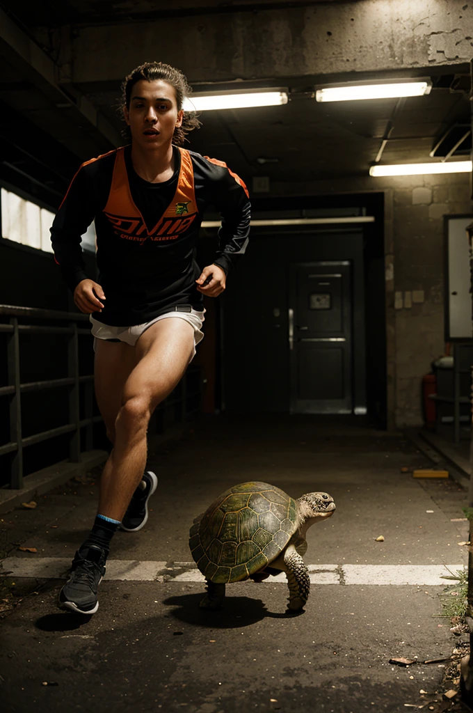 A vektor running turtle