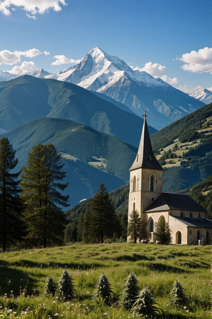 Eglise, mountain, cannabis 