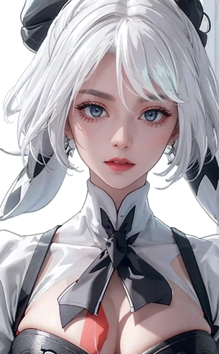 (8K), sharp focus, highres, 1girl, upperbody, Midoridef, white hair,(high qualiy:1.2), (High detail:1.2), (master part:1.2), (extremely detaild:1.2),