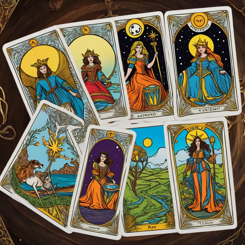 avatar for a telegram chat about tarot cards