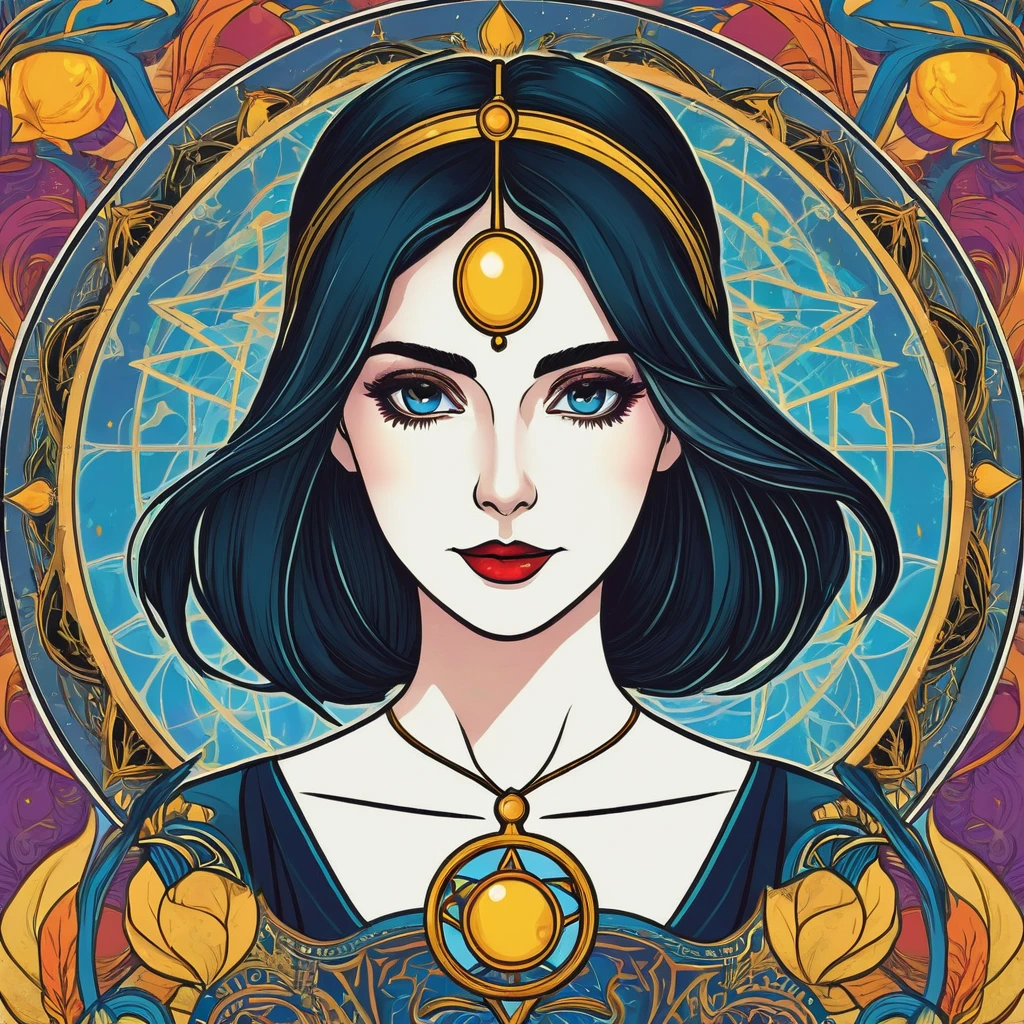 avatar for a telegram chat about tarot cards