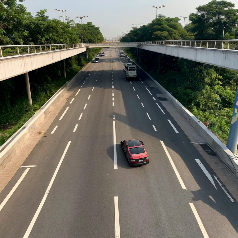 A young  fell from an overpass near Rangsit. Miraculously survived