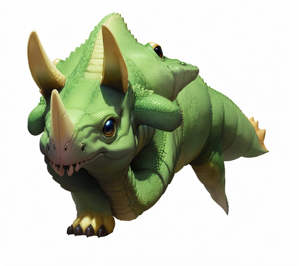most cute fantasy animals of the world, different species, diplodocus based, big eyes, very scaly