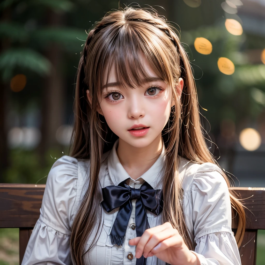 NSFW, 8k, High-level, absurd, masterpiece, best quality, primitive, very detailed CG, very detailed wallpaper, perfect lighting, Extremely detailed (((The personifying " ハーマイオニー グレンジャー " as a Little Girl))), MysticSight, Tyndall effect, Tyndall scattering, Studio gray background with (many Dazzling RainbowColor particles BokeH:1.28), (RoundlyButts, ThighGap), (Exposed:0.4), (Assfocus with looking ahead), BREAK (NOGIZAKA face variations) Extremely Detailed very KAWAII face variations, perfect anatomy, Childish, captivating gaze, elaborate detailed Eyes with (sparkling highlights:1.28), long eyelashes、Glossy RED Lips with beautiful details, Coquettish tongue, Rosy cheeks, Radiant PearlSkin with clear transparency . { (Dynamic LifeLike expressions:1.4) | :d) }, (large eyes:-1) .