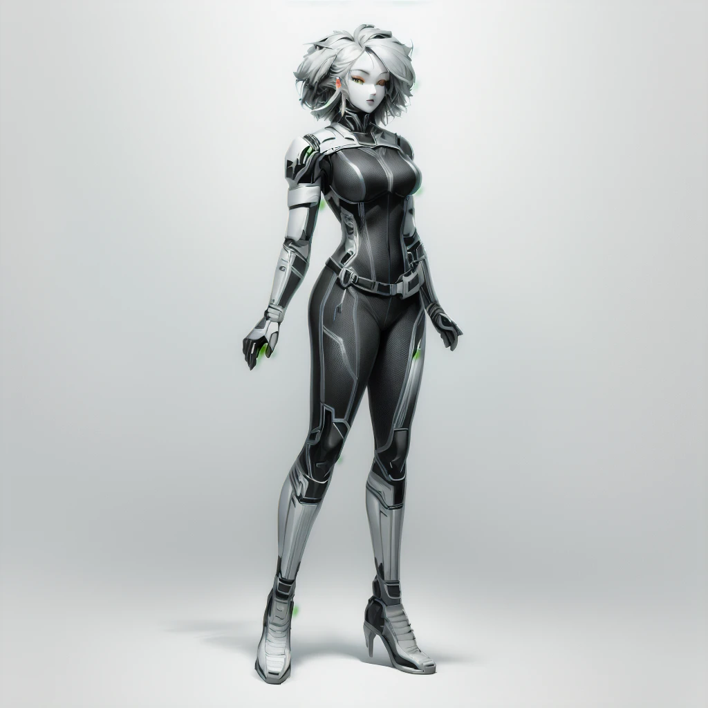 Enhance render style, grey color scheme, monochrome