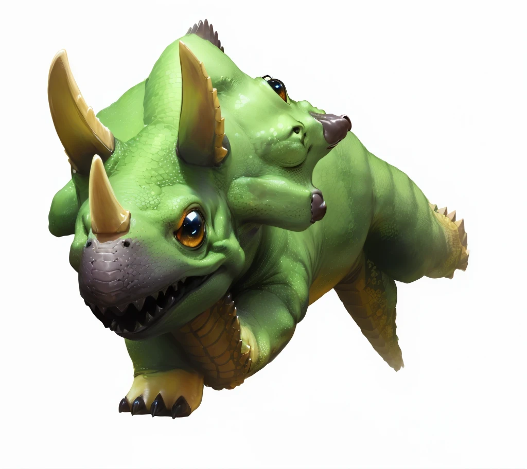 most cute fantasy animals of the world, different species, diplodocus based, big eyes, very scaly