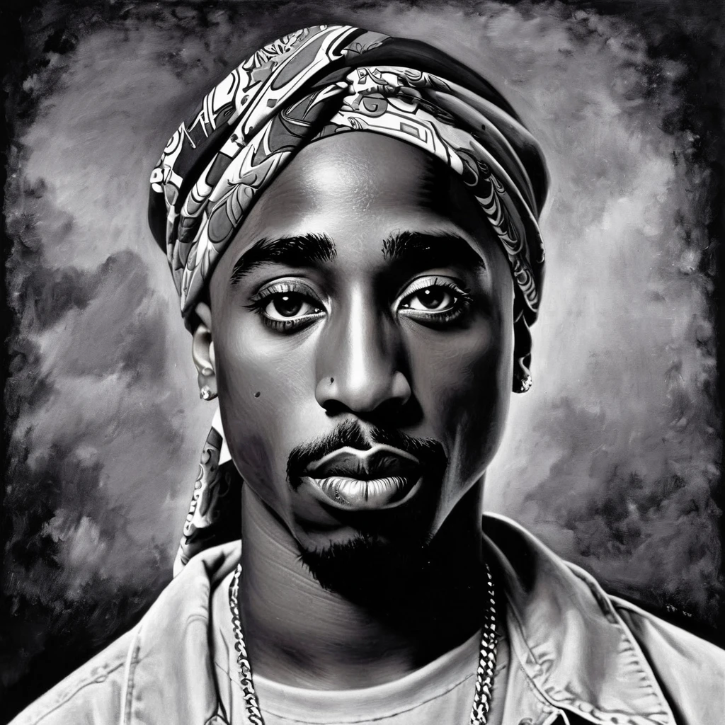 art surrealism Tupac Shakur

