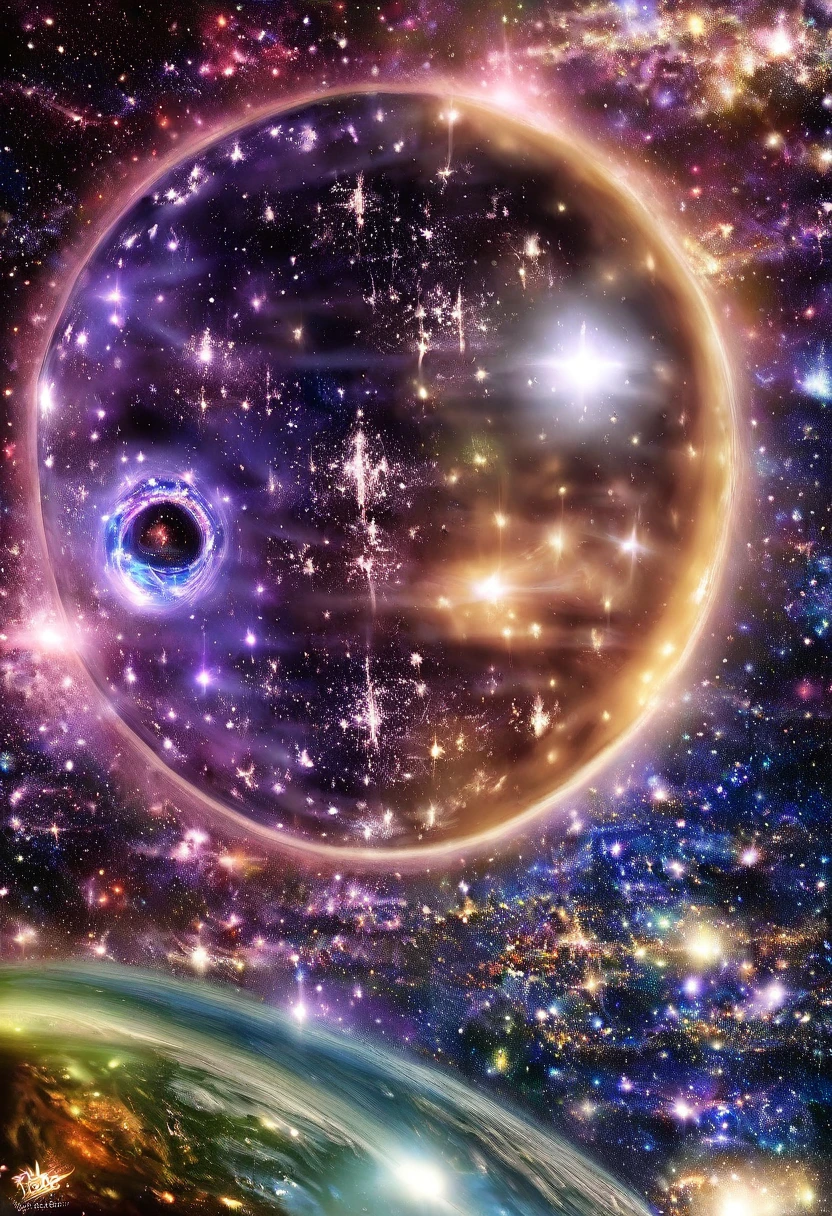 Jaina proudmoore, masterpiece, best quality, high quality, extremely detailed CG unity 8k wallpaper, Depth of Field, HDR,,Photorealistic,extremely detailed, Intricate, High Detail, universe, space, galaxy, stars, planets, astronomy, cosmos, celestial, nebula, black hole, solar system, cosmic rays, supernova, deep space, astronomical objects