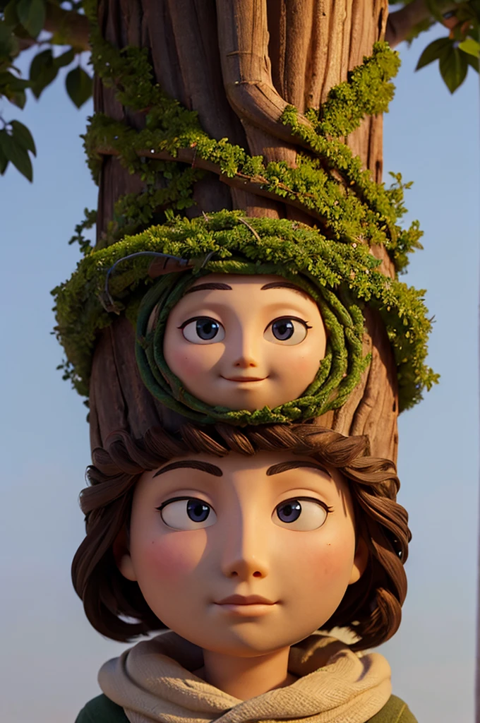 tree with a face that speaks, a tree magic with face