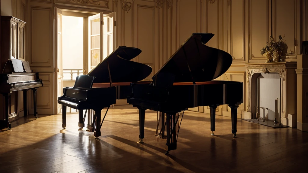Piano in the moonlight