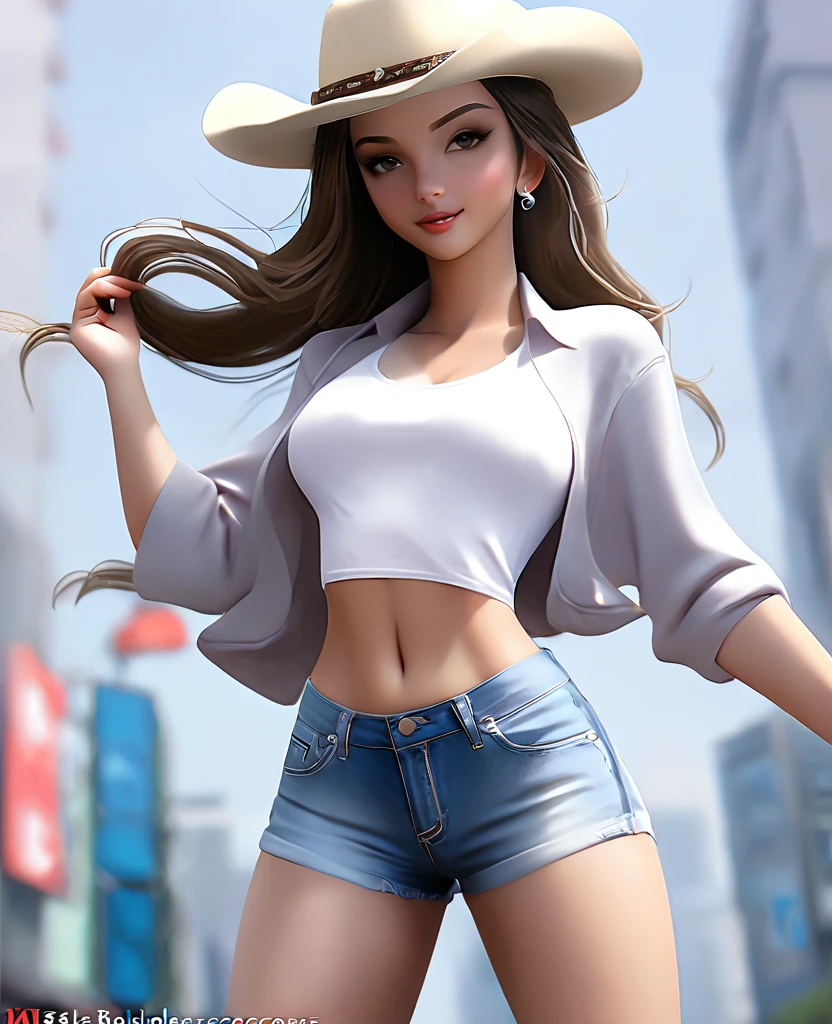 8K, RAW Photos, Highest quality, masterpiece, Realistic, Photorealistic, (1 Ultimate beauty), middle aged, Highly detailed face, (Perfect Teeth), Detailed eyes, double eyelid, eyelash, Grin, Lip details, Brunette Bob, Big Breasts, (White short tank top), ((Dolphin Shorts)), Cowboy Shot, Koen-dori in Tokyo, Soft Light, ((Written boundary depth))
Proceed with caution,((18 year old american girl)), (((slim, Narrow waist, Thin thighs, Thin arms))), (((Rear View, Realistic buttocks, Big Ass, BIG BREST Retrospective)))