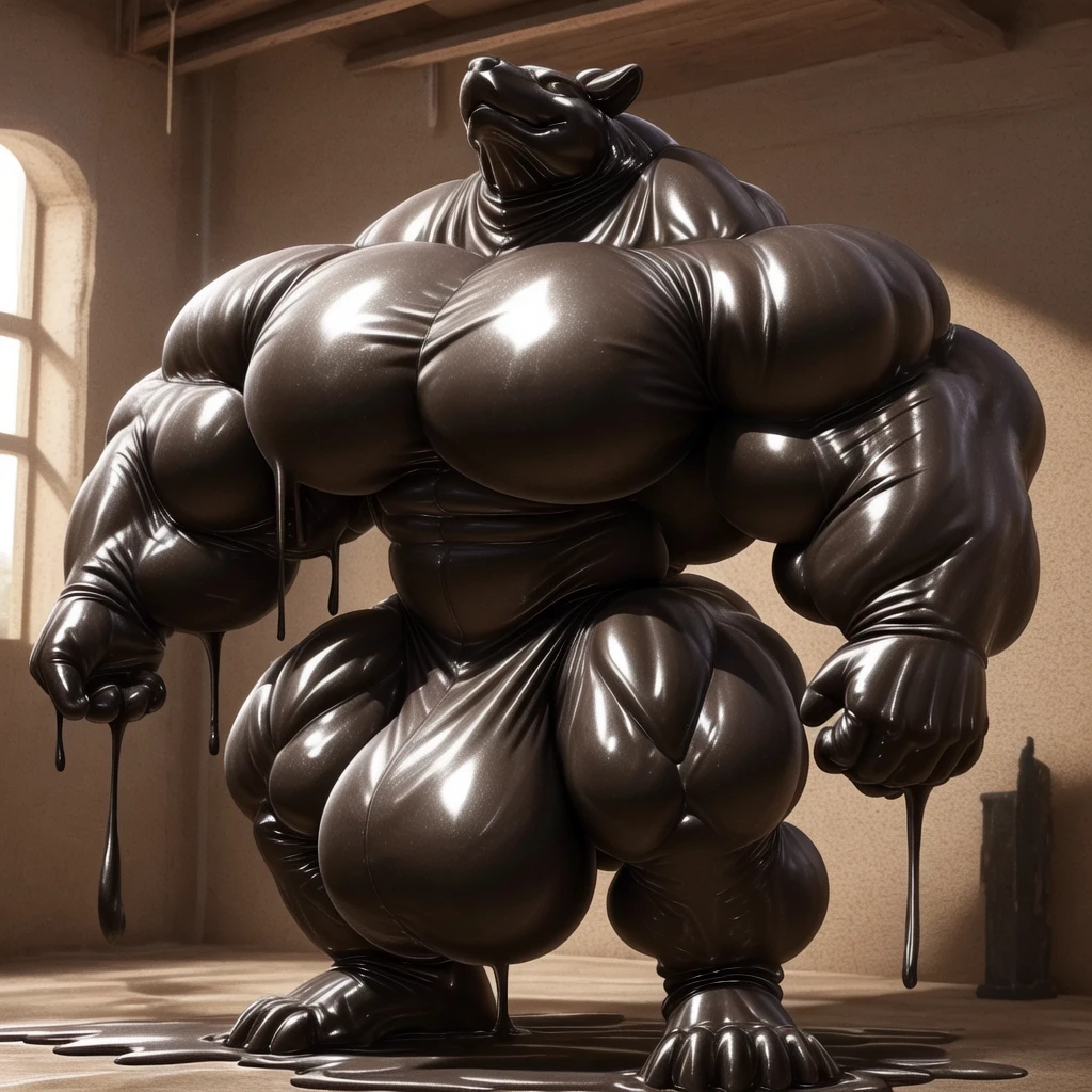 solo, male, , , , (hyper pecs:1.3), (long thick thighs:1.5), standing, indoor,,(,,(,solo,very hyper muscles:1.3)((, Huge bulge:1.5)))()), black glowing liquid,(((liquid_latex, , rubber:1.2),,black latex,goo transformation,(gooey)()(l),unreal engine,perfect light,detailed, photorealistic, 4k, hd, , , , good anatomy, , (), ,, high quality, best quality, concept art, photorealistic,鹰