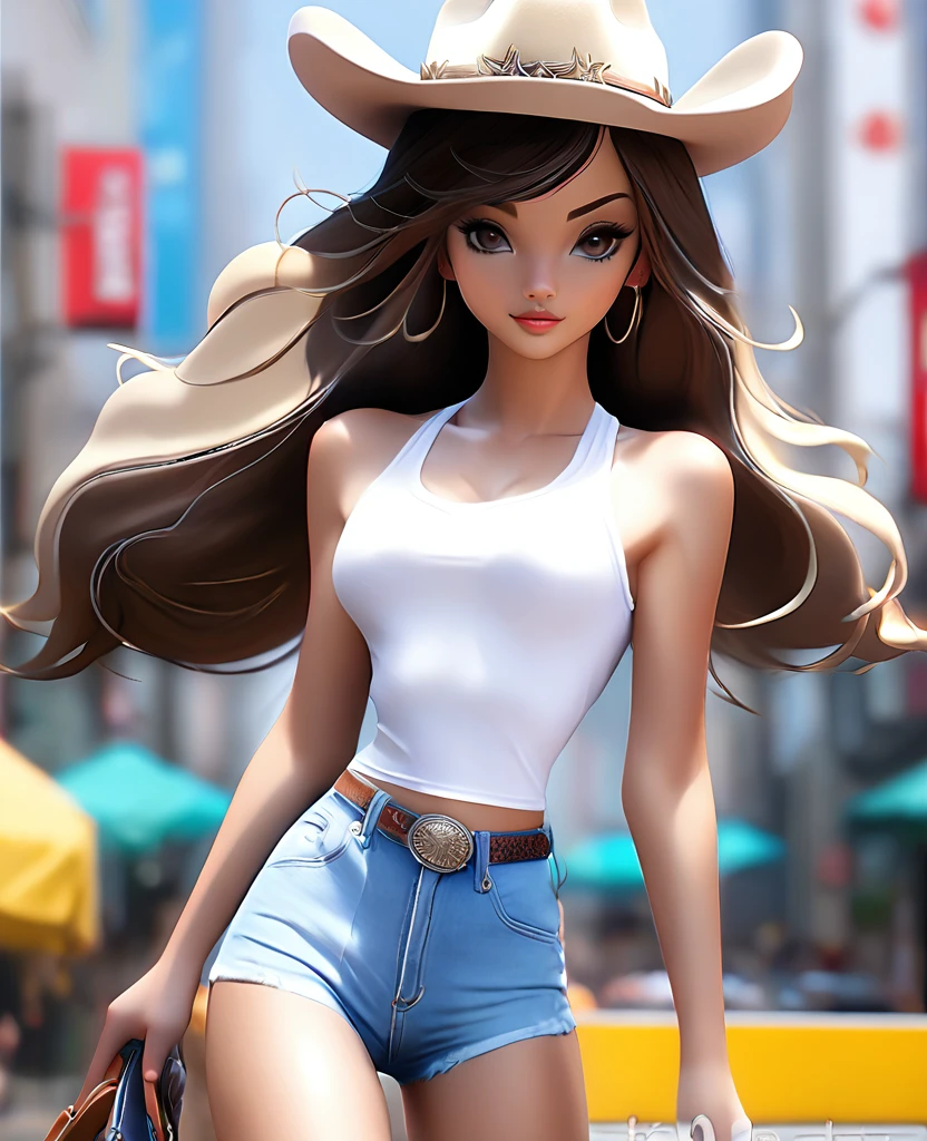 8K, RAW Photos, Highest quality, masterpiece, Realistic, Photorealistic, (1 Ultimate beauty), middle aged, Highly detailed face, (Perfect Teeth), Detailed eyes, double eyelid, eyelash, Grin, Lip details, Brunette Bob, Big Breasts, (White short tank top), ((Dolphin Shorts)), Cowboy Shot, Koen-dori in Tokyo, Soft Light, ((Written boundary depth))
Proceed with caution,((18 year old american girl)), (((slim, Narrow waist, Thin thighs, Thin arms))), (((Rear View, Realistic buttocks, Big Ass, BIG BREST Retrospective)))