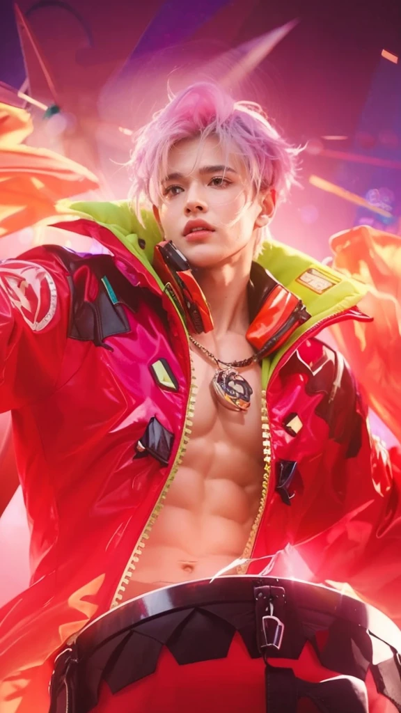 Change background smart city realistic face handsome boy cute boy sky light hd quality ultra quality 4k