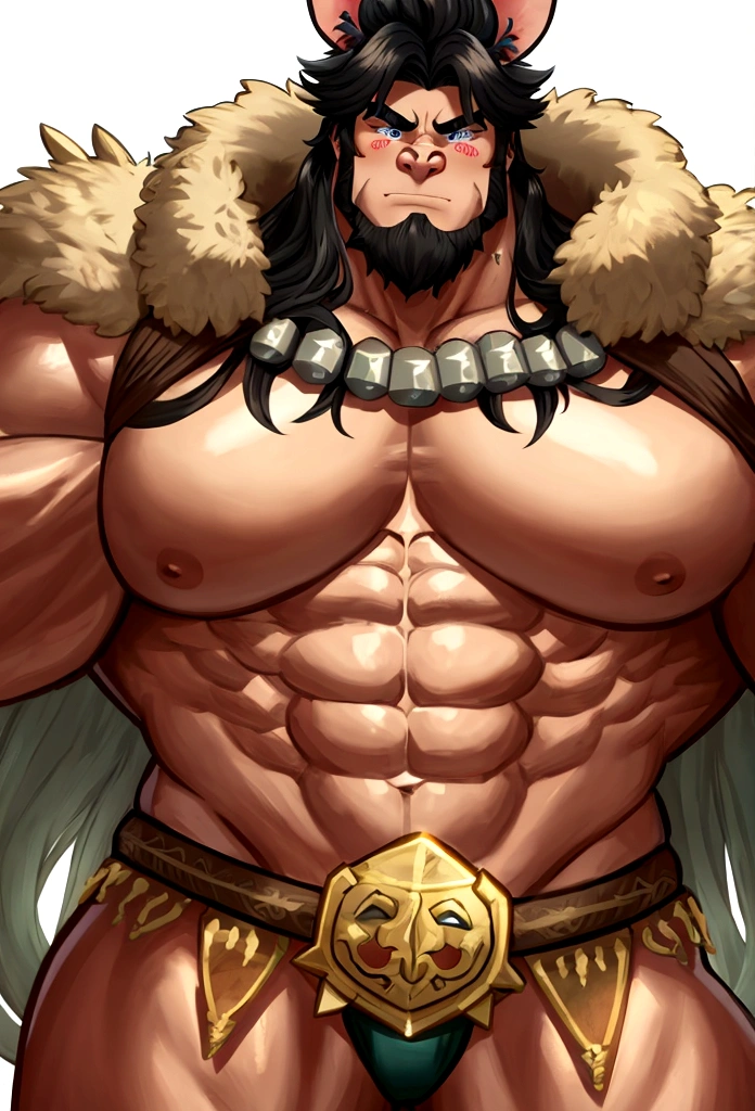 barbarian huge muscle man