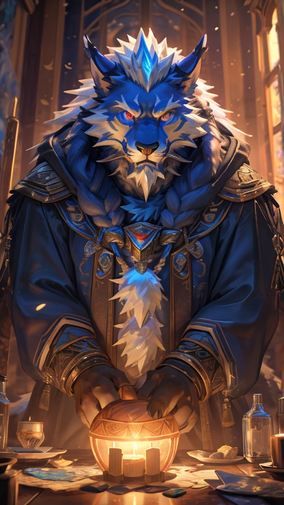 4K, 8K, high resolution, best quality, Perfect color, Perfect shadow, Perfect lighting, Posted on e621 (Chunie Art Style), arms, Furry Art!!!, pov Furry Art, Detailed fan art, Official Fanart, high quality fanart, World of Warcraft同人画, fursona Furry Art commission, very very beautiful Furry Art, Furry Paws POV Art, Furry Fantasy Art, Furry Art, Furry anime, high resolution佣金, fursona art, Anime Characters, Epic anime style, Anime Wallpaper, Detailed key animation art, Strong, Full body portrait, panoramic, (Realistic eye details: 1:2), High Detail, high quality, The award-winning, HD, 16K, (best quality,4K,8K,high resolution,masterpiece:1.2),Extremely detailed,Practical:1.37,HDR,UHD,Studio Lighting,Extremely detailed的描述,professional,Bright colors,Bokeh,Active atmosphere, Natural Lighting，Reference Blizzard Games《World of Warcraft》Genn Greymane