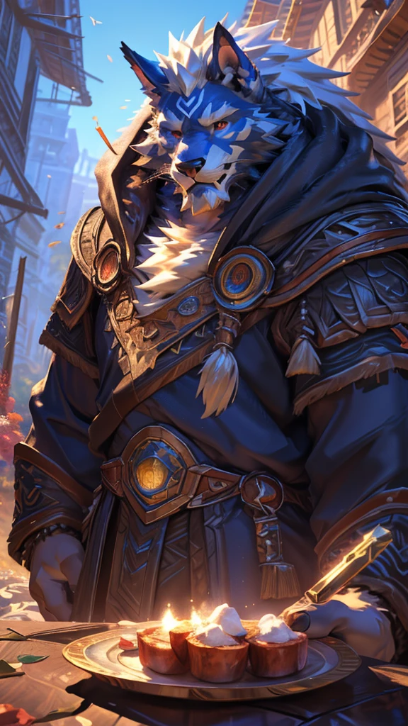 4K, 8K, high resolution, best quality, Perfect color, Perfect shadow, Perfect lighting, Posted on e621 (Chunie Art Style), arms, Furry Art!!!, pov Furry Art, Detailed fan art, Official Fanart, high quality fanart, World of Warcraft同人画, fursona Furry Art commission, very very beautiful Furry Art, Furry Paws POV Art, Furry Fantasy Art, Furry Art, Furry anime, high resolution佣金, fursona art, Anime Characters, Epic anime style, Anime Wallpaper, Detailed key animation art, Strong, Full body portrait, panoramic, (Realistic eye details: 1:2), High Detail, high quality, The award-winning, HD, 16K, (best quality,4K,8K,high resolution,masterpiece:1.2),Extremely detailed,Practical:1.37,HDR,UHD,Studio Lighting,Extremely detailed的描述,professional,Bright colors,Bokeh,Active atmosphere, Natural Lighting,Reference Blizzard Games《World of Warcraft》Genn Greymane