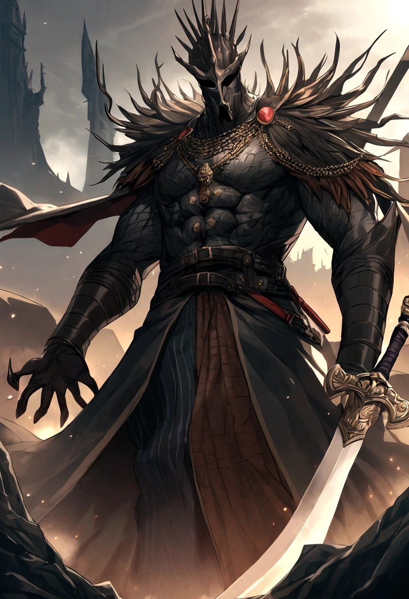 Dark King features male good-natured swordsman