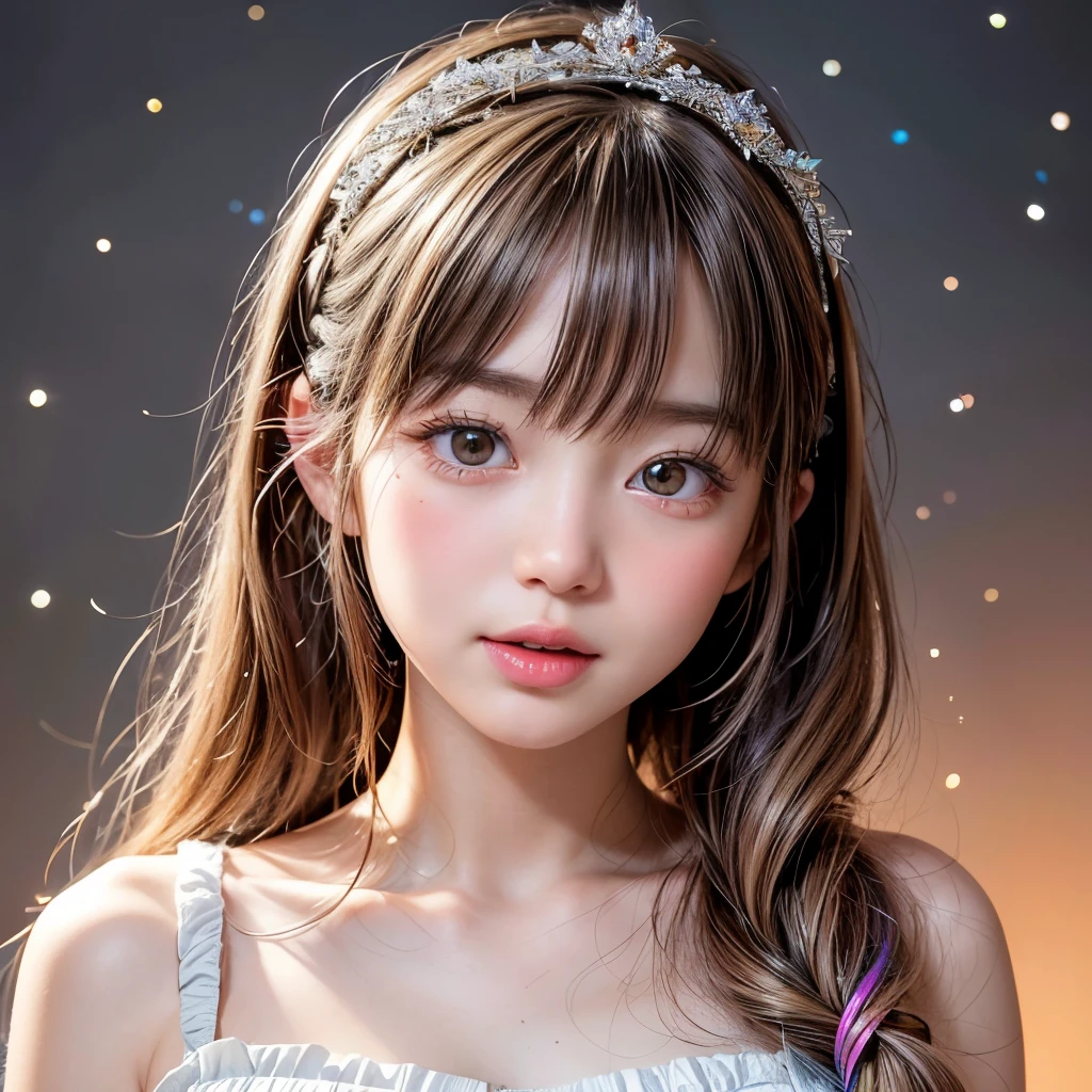 NSFW, 8k, High-level, absurd, masterpiece, best quality, primitive, very detailed CG, very detailed wallpaper, perfect lighting, Extremely detailed (((The personifying " Heidi, Girl of the Alps " as a ))), MysticSight, Tyndall effect, Tyndall scattering, Studio gray background with (many Dazzling RainbowColor particles BokeH:1.28), (RoundlyButts, ThighGap), (Exposed:0.4), (Assfocus with looking ahead), BREAK (NOGIZAKA face variations) Extremely Detailed very KAWAII face variations, perfect anatomy, Childish, captivating gaze, elaborate detailed Eyes with (sparkling highlights:1.28), long eyelashes、Glossy RED Lips with beautiful details, Coquettish tongue, Rosy cheeks, Radiant PearlSkin with clear transparency . { (Dynamic LifeLike expressions:1.4) | :d) }, (large eyes:-1) .