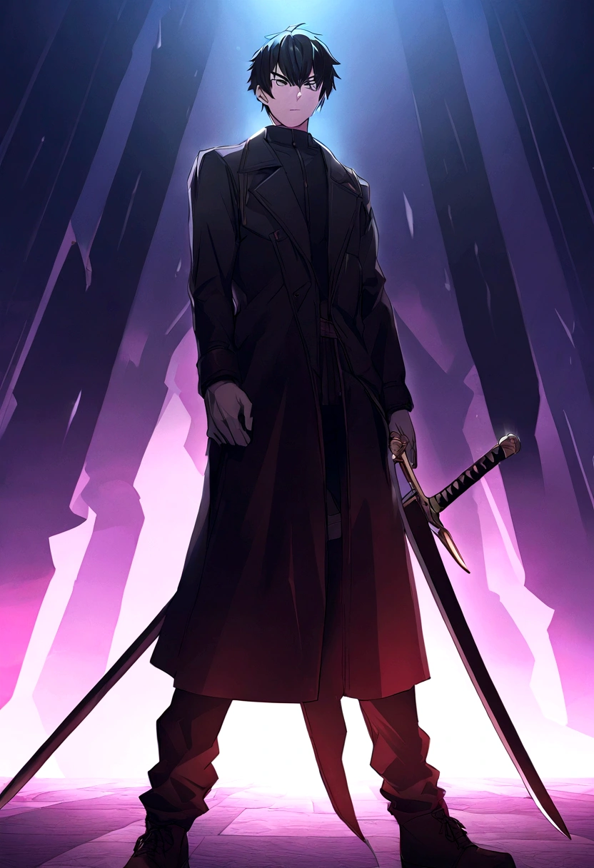 Dark King features male swordsman looking like Kirito from Suud Art Online