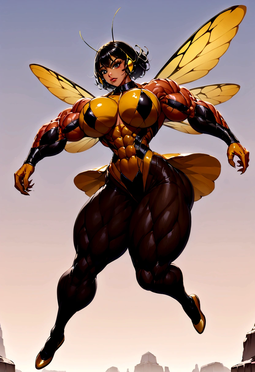 muscle woman wasp flying