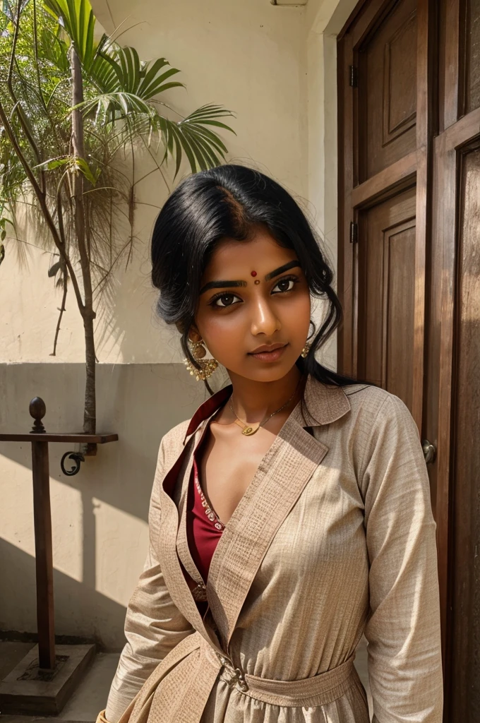 Indian doctor girl with full dress