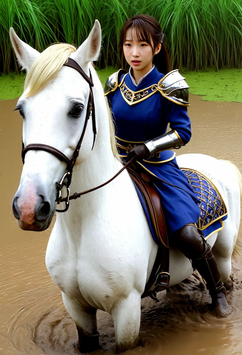 (((masterpiece))),(((Highest quality))),((Tabletop:1.4, Highest quality)), (Realな写真:1.4),
((1 cute girl knight)),rodeo,
(超High resolution:1.2),, wonderful, Very detailed CG Unity 8k wallpaper, Very detailed, High resolution,fat horse ridden by japanese girl,
Soft Light, Beautiful detailed girl, Droopy eyes,Very detailedな目と顔, Beautiful and exquisite nose, Beautiful and exquisite, horse ridden by a girl can't move in swamp because its drowned in the sticky mud:10.0 ,Displeased face:4.0,Real,Stir,Anatomically correct,action scene of fighting