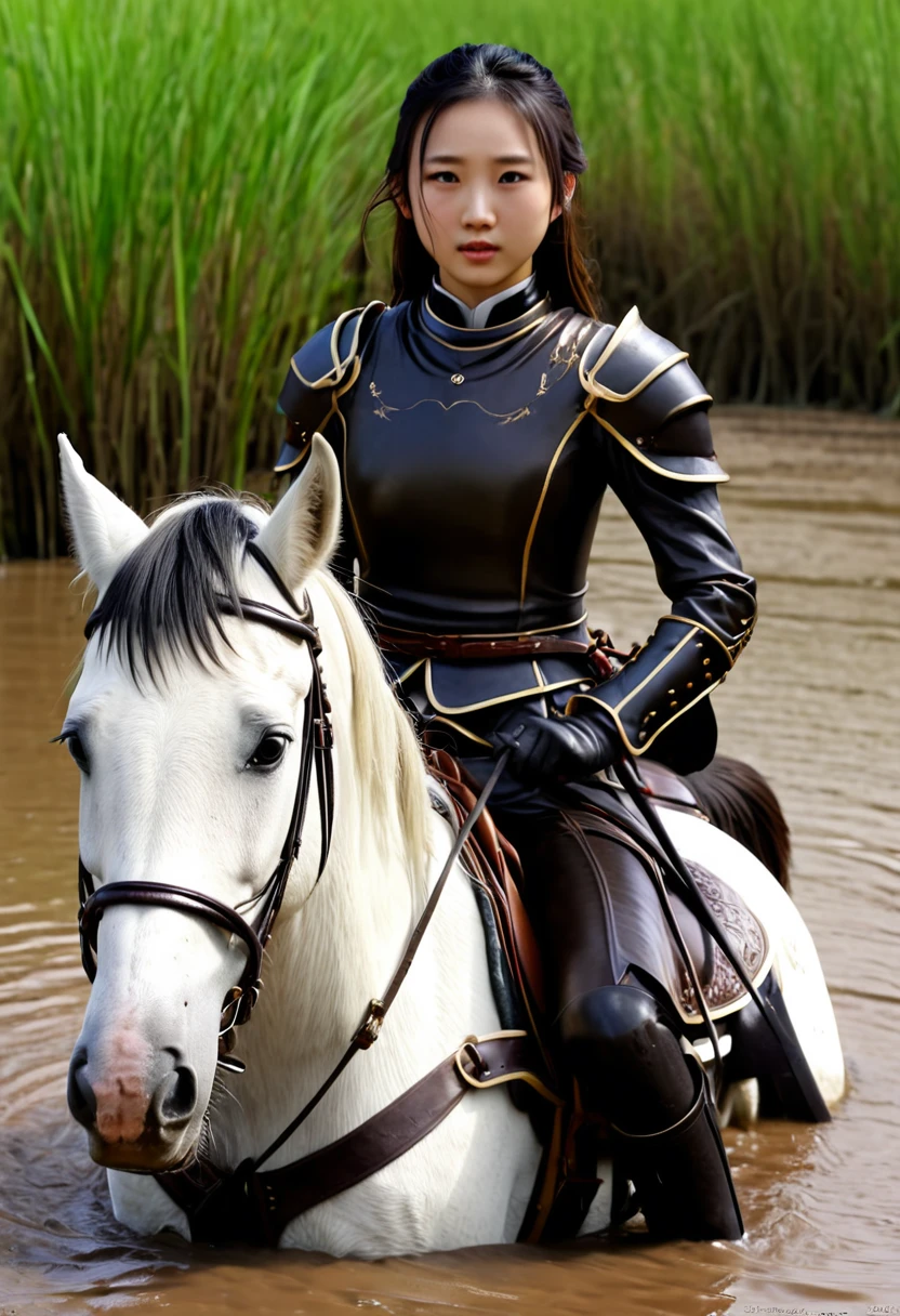 (((masterpiece))),(((Highest quality))),((Tabletop:1.4, Highest quality)), (Realな写真:1.4), 
((1 cute girl knight)),rodeo,
(超High resolution:1.2),, wonderful, Very detailed CG Unity 8k wallpaper, Very detailed, High resolution,fat horse ridden by japanese girl,
Soft Light, Beautiful detailed girl, Droopy eyes,Very detailedな目と顔, Beautiful and exquisite nose, Beautiful and exquisite,  horse ridden by a girl can't move in swamp because its drowned in the sticky mud:10.0 ,Displeased face:4.0,Real,Stir,Anatomically correct,action scene of fighting