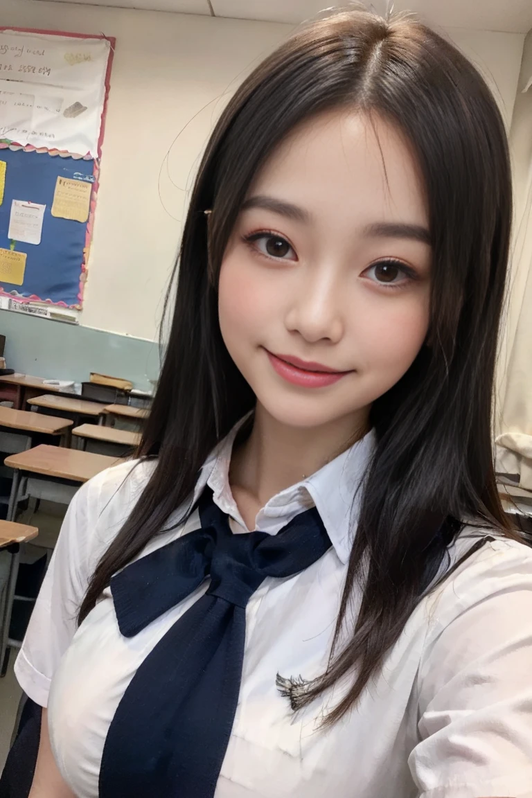 resolution, 1 girl, looking at the viewer,young beautiful japanese woman, super cute face, gorgeous appearance, big breasts,long bob hair,smile,(school uniform:1.3),beautiful eyes,(It's windy:1.3), Walking down a crowded street with a smile,glossy lips, double eyelids in both eyes, natural makeup, long eyelashes, Shiny and smooth light brown long bob hair, asymmetrical bangs, shiny skin, center image, High resolution, high detail, detailed hairstyle, detailed face, great movie lighting, octane rendering, lively, surreal, perfect limbs, perfect anatomy, Spreading hair、Slender beauty:1.4、((saggy breasts:1.4))、Breast exposed、Slim abs、Narrow waist、(smile:1.2) 、(pleated mini skirt、Tuck up the hem of your skirt:1.2))、Slender and long beautiful legs、Open your feet wide、(Sheer black stockings:1.2)、(lace panties:1.2、Beautiful pussy exposed、Take off、pussy creampie、pubic hair:1.1)、(from below:1.2)、Backlight、
