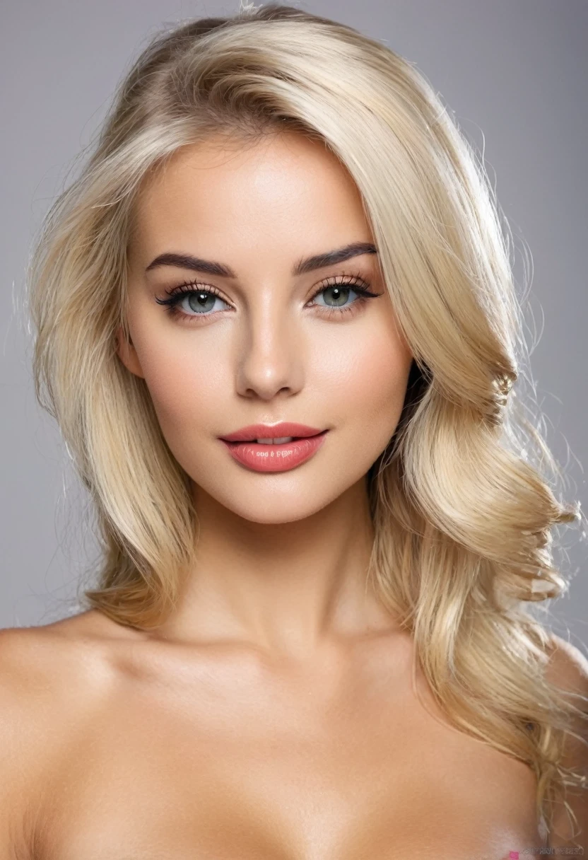 a beautiful, seductive blonde European girl