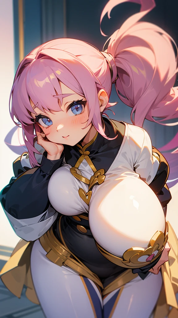 Cute big breasted girl bending over Bust size is 3 times larger than underbust 服はビキニ