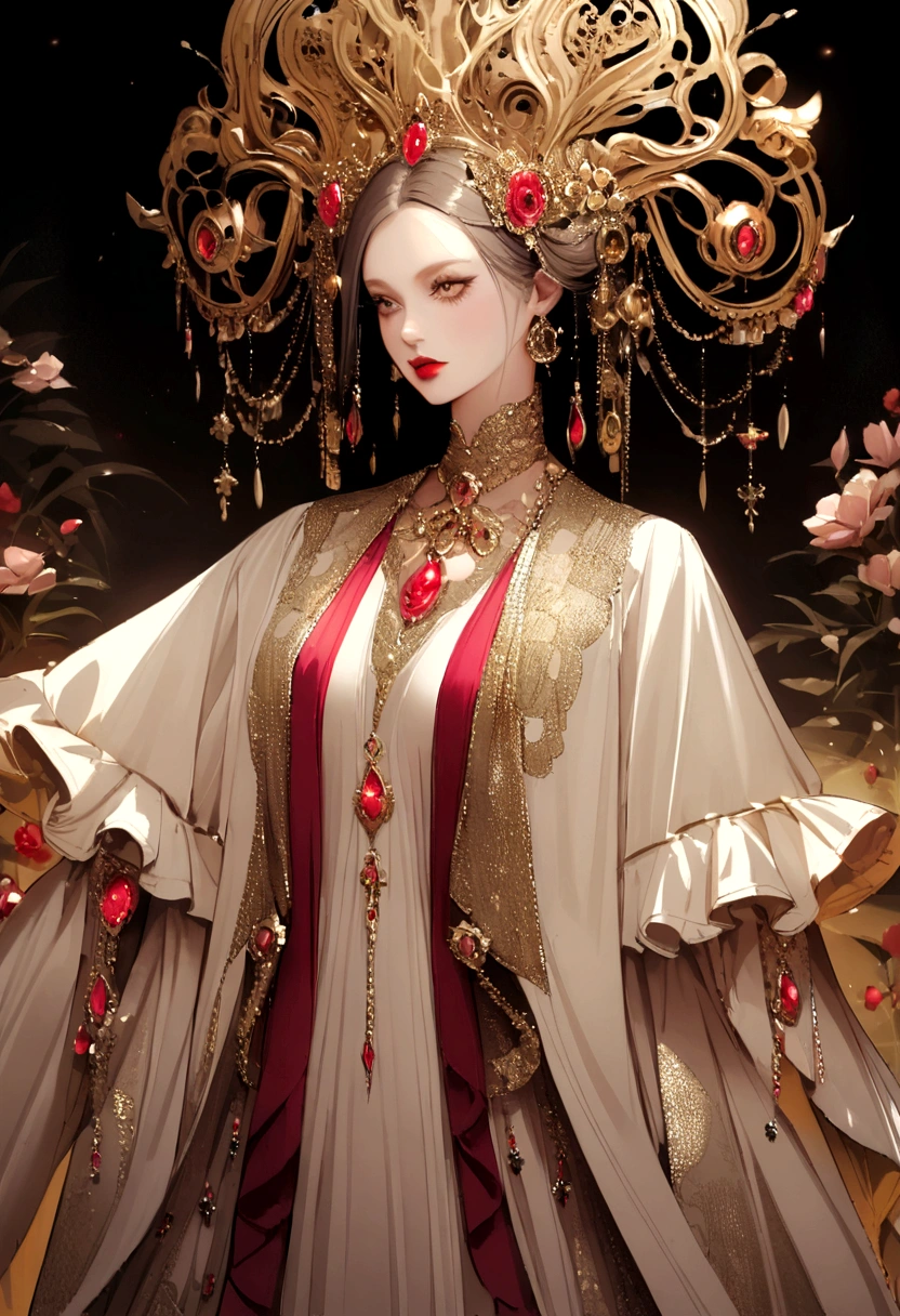 very rich woman luxery living 