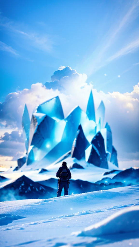 CHROME FORTRESS futuristic chrome fortress ON AN ALIEN PLANET STEEP AND INTRINSIC MOUNTAINS WITH SHARP ROCKS WITH SNOW AND ICE, EL CIELO TORMENTOSO APLOMADO, GRAY AND COLD HAS THE CLOUDS DESTROYED BY THE FREEZING WIND FROM THE POLE, IMAGEN HIPER REALISTA, MAXIMUM DEPTH OF FIELD, MAXIMUM HDR 4K RESOLUTION, PERSPECTIVA PERFECTA PARA fortaleza CROMADA alien
