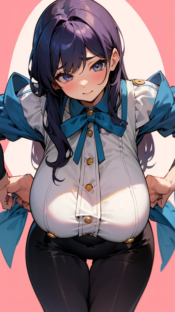 Cute big ed girl bending over Bust size is 3 times larger than underbust 服はビキニを着ている。 My breastoo big and saggy