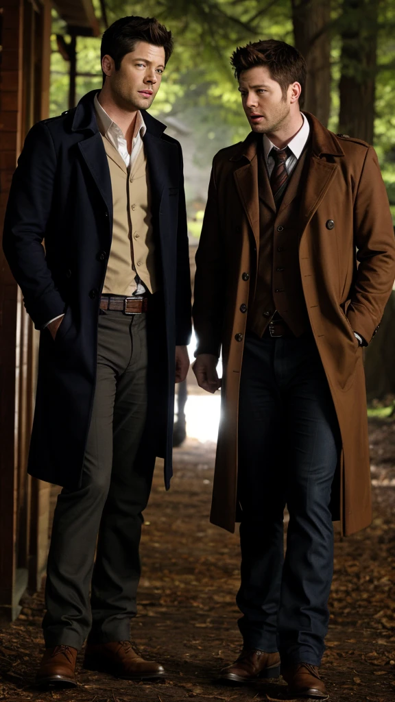 Castiel and dean Winchester 