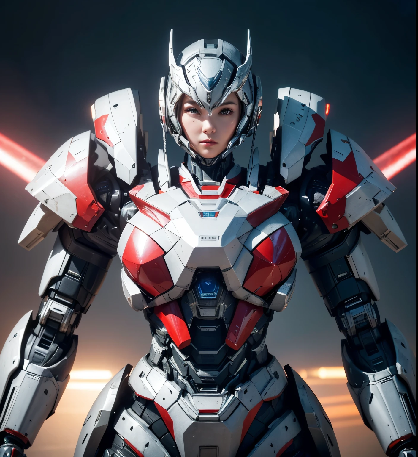  Super detailed, advanced details, high quality,  High resolution, 1080p, hard disk, beautiful,(war machine),Armor War,(Missile)Capture the big picture,beautiful,Mecha cyborg girl,battle mode,Mecha body girl,She is wearing a futuristic war machine weapon mecha