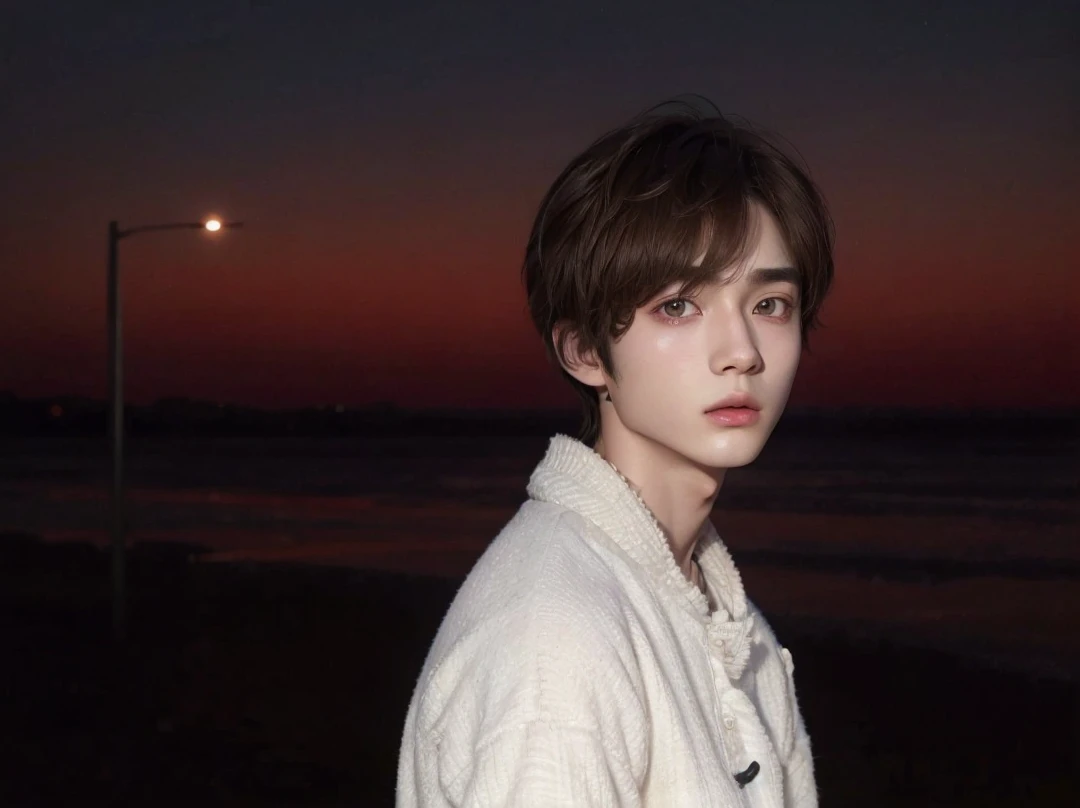 ai realistic style, choi beomgyu, boy, male, soft features, soft eyebrows, thin eyebrows, innocent eyes, beautiful face and eyes, like digital drawing realistic, pretty, cute, asian, nose highlight, juicy lips, glass skin, bj doll, pretty boy, brown eyes, ethereal, same features as photo