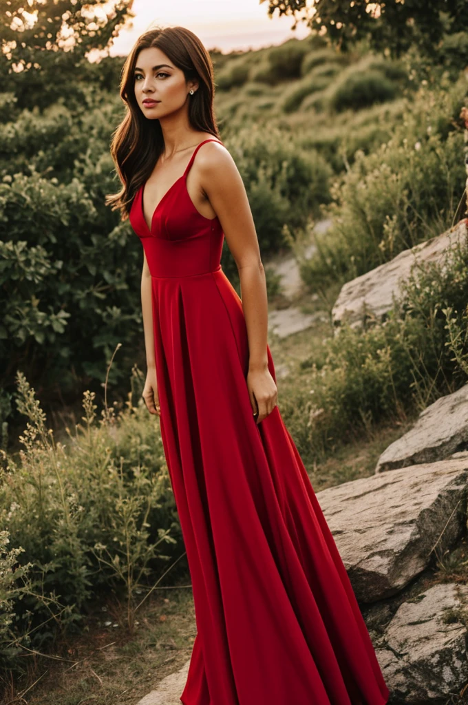 Red dress
