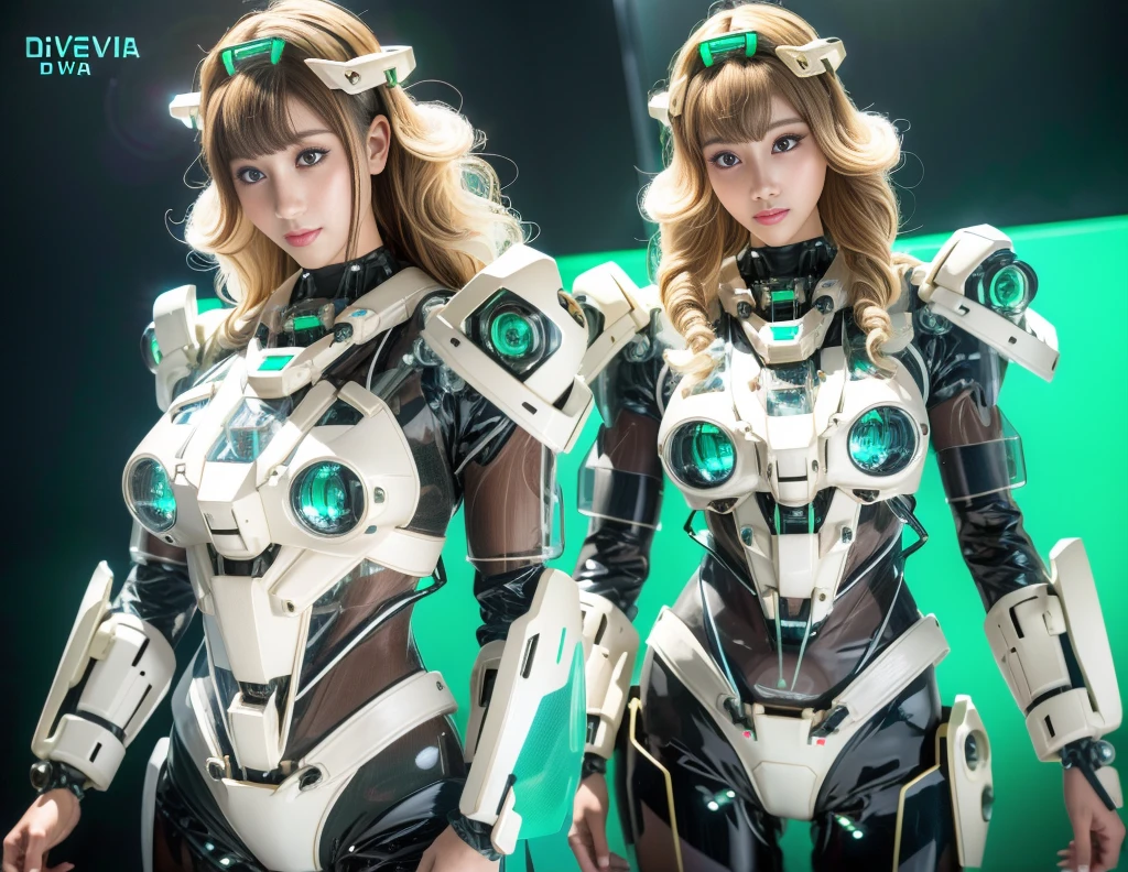 Super Detail, High Detail, high quality, best quality, High resolution，1 female robot，Beautiful female robot,beautiful clear face(Rain waves_haneame：1.5)， Mechanical body(Transparent visible internal structure，beautiful body curves)，Mechanical body structure,High-tech all over the body(Deva Battle Suit : 1.5)，Streamlined mechanical armor (Relatively thick，Highlight breast curves),Technology Antenna Hair Accessories
